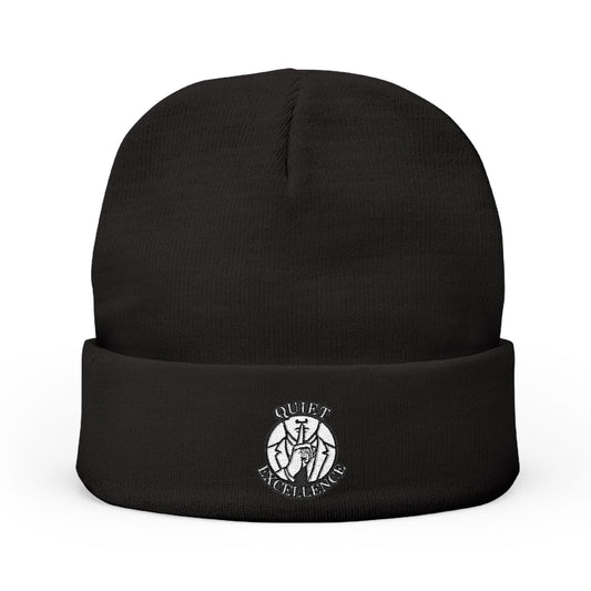 Embroidered Knit Beanie